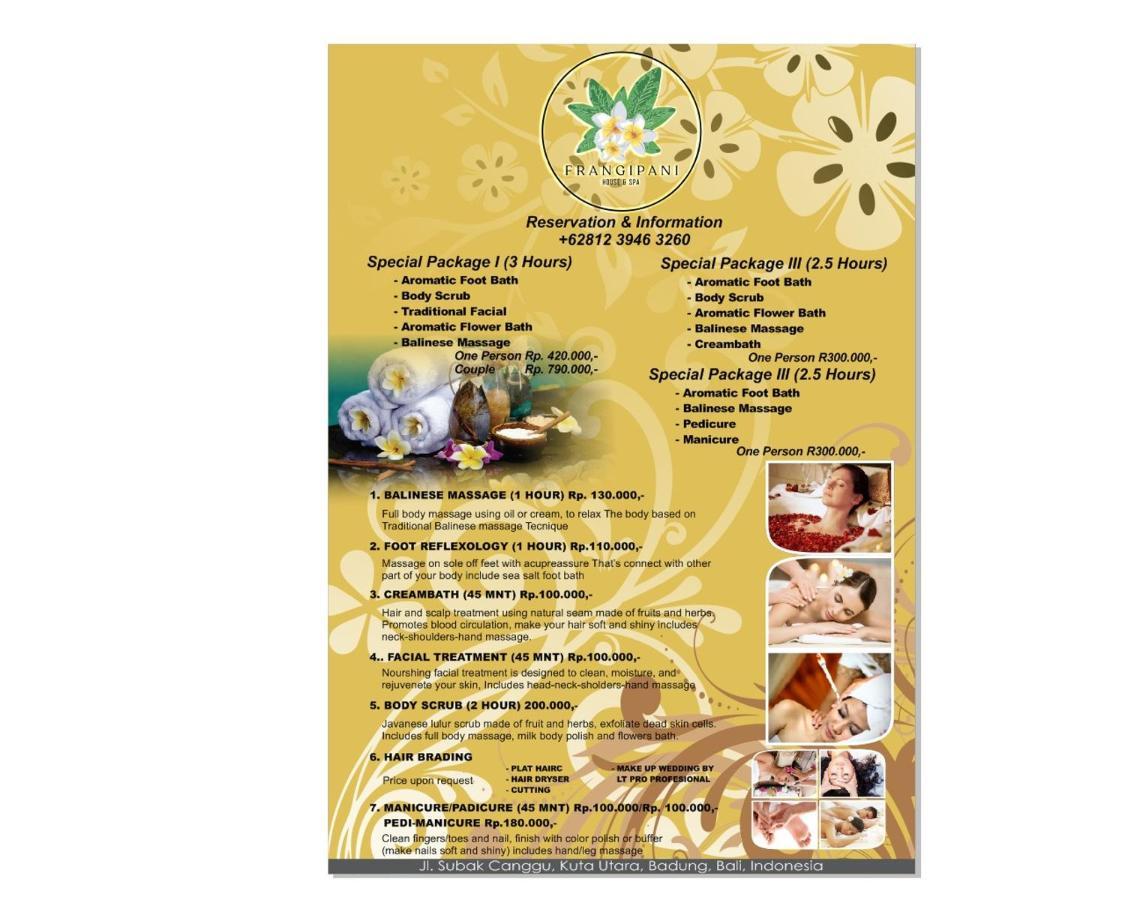 Frangipani House And Spa By Ecommerceloka ชังกู ภายนอก รูปภาพ